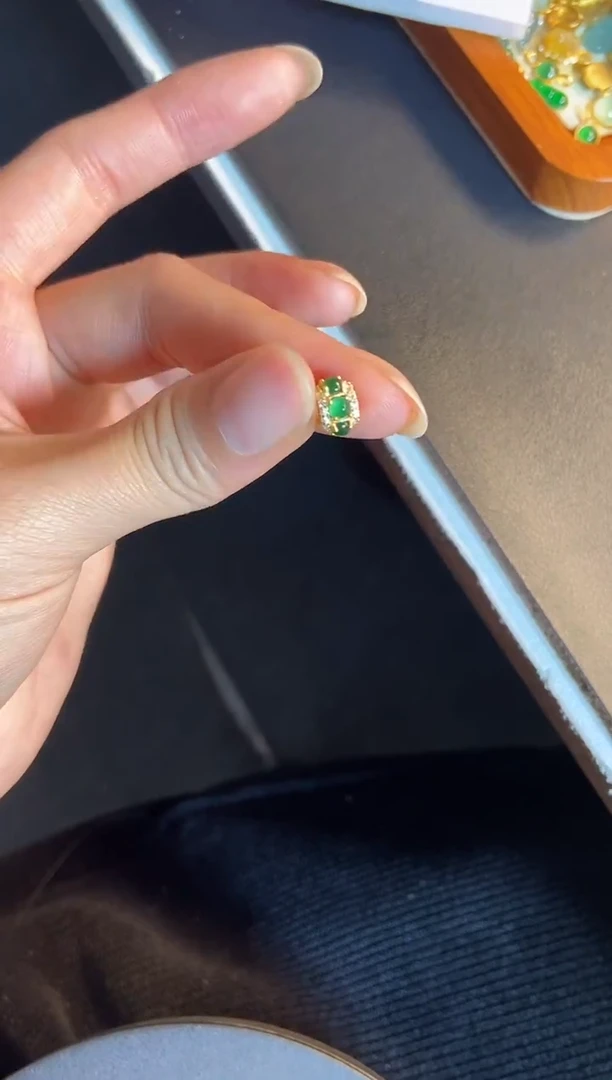 吊坠(不含链)银S925镶嵌翡翠1