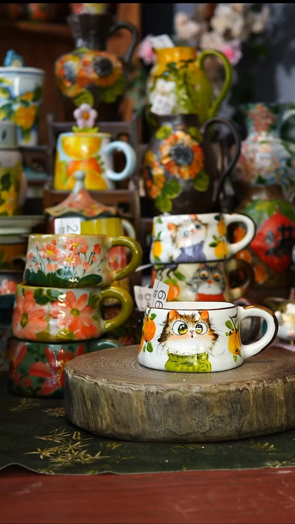 陶瓷66景德镇手工手绘釉下彩