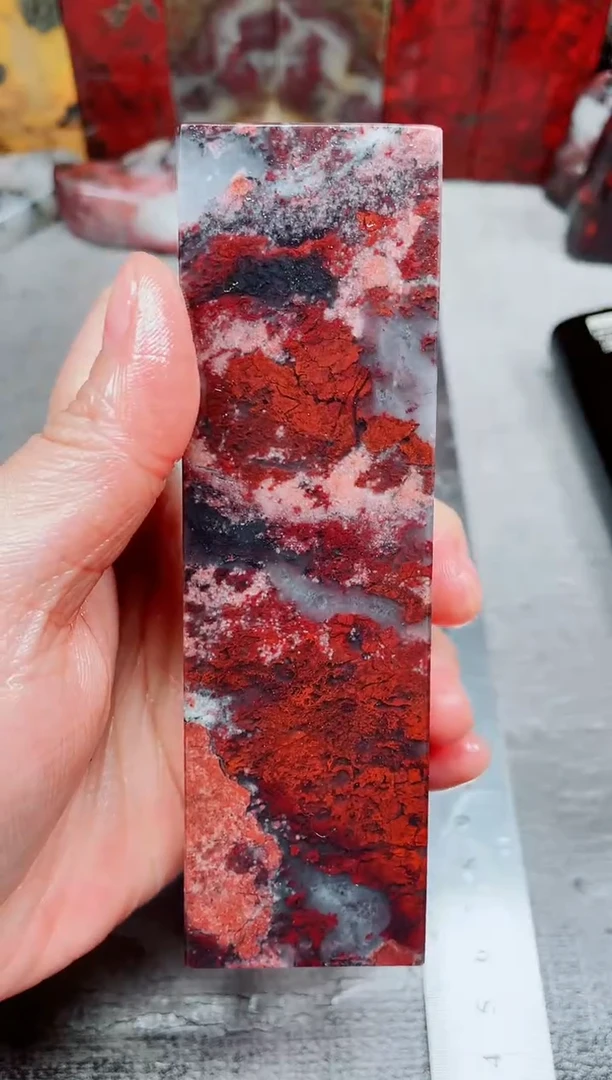 桂林鸡血玉素章--25