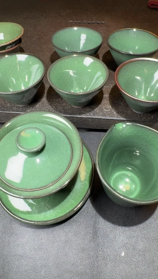 茶盏廖成义翠语套组54