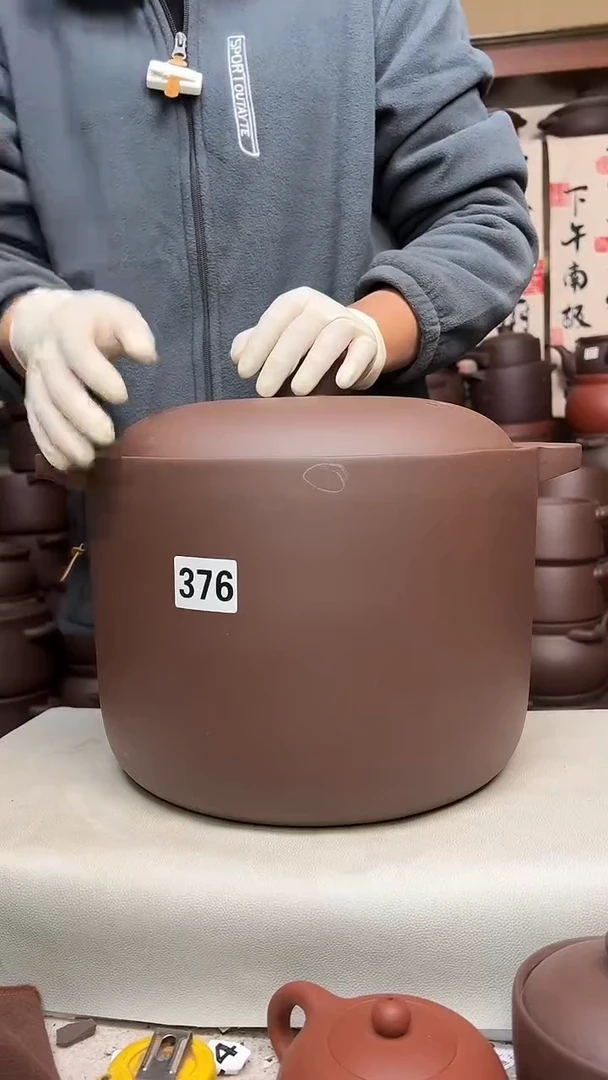 宜兴紫砂微瑕12升直筒376