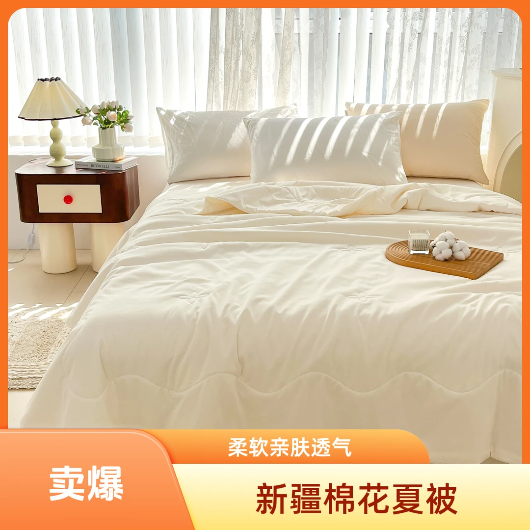 清仓啦【新疆棉花夏被】A类原棉水洗棉棉花空调夏被柔软亲肤贴身 00