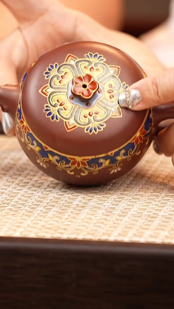 茶壶紫砂CHR五福临门