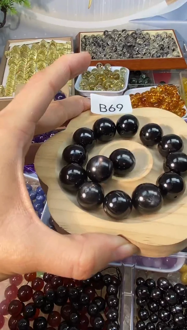 未镶嵌手链水晶超*烦B69金运石14颗拍10