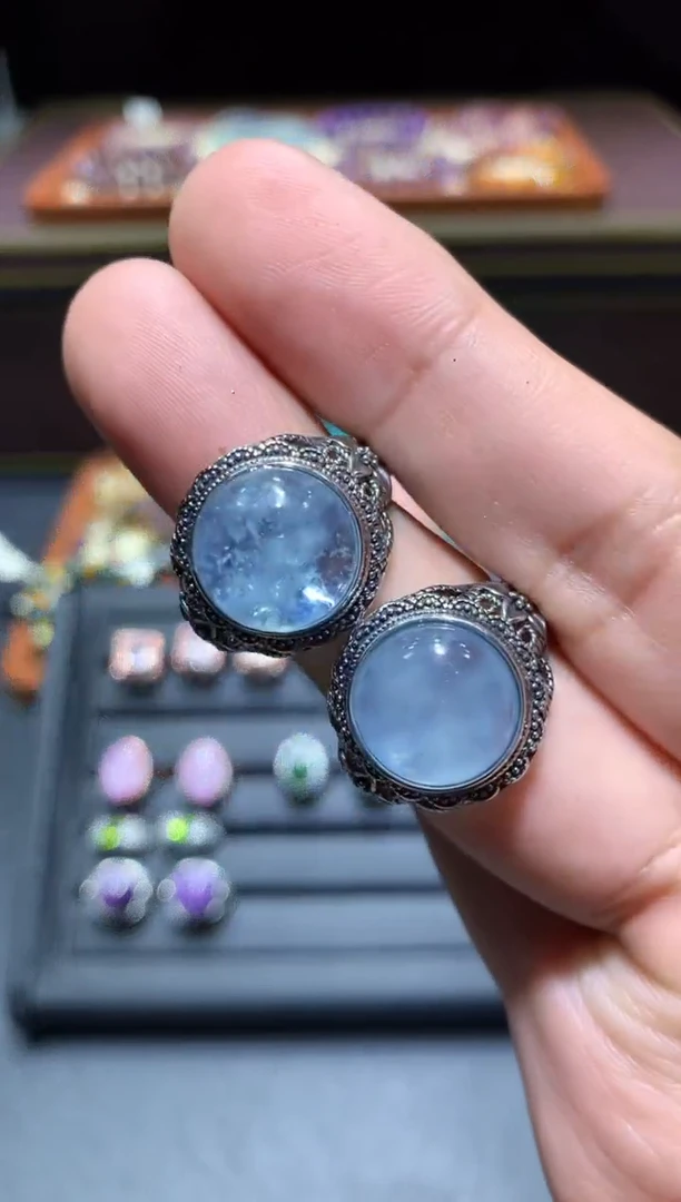 【闪购商品】海蓝宝石戒指未镶嵌F41多样性发货只发一件