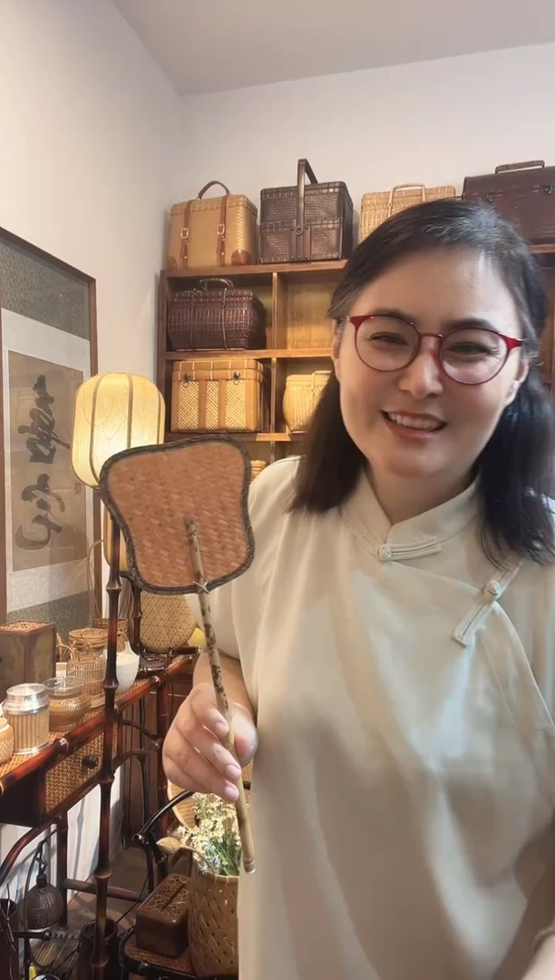 手工竹编小炉扇扇子