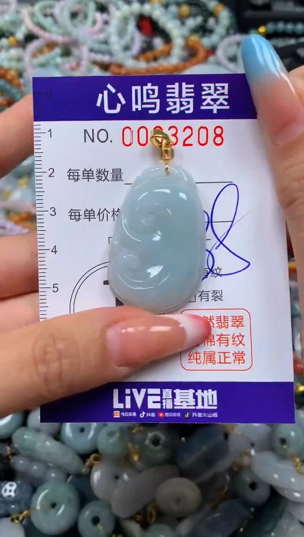 翡翠未镶嵌颈饰闪购003208