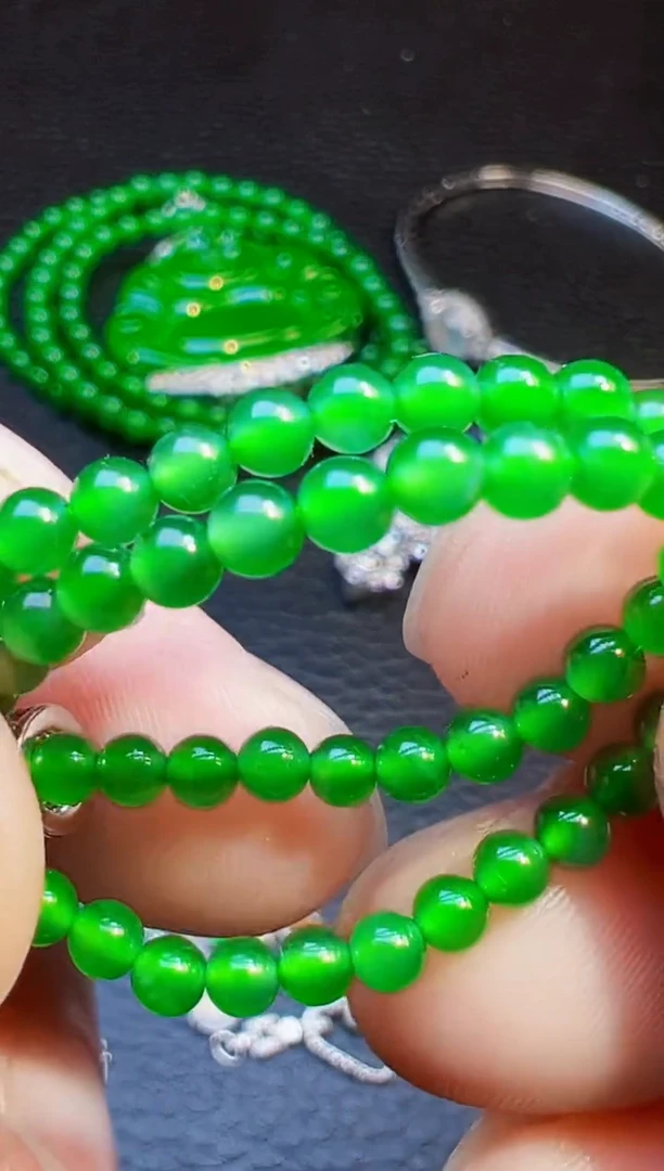 未镶嵌手链翡翠麦***人翡翠