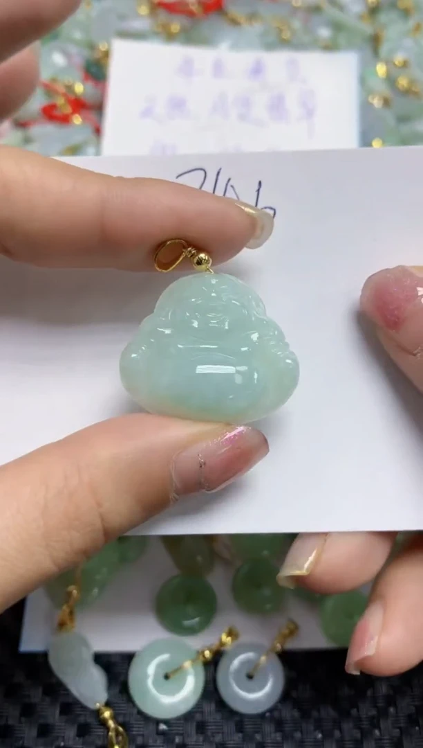 【闪购商品】翡翠颈饰合金天然A货翡翠