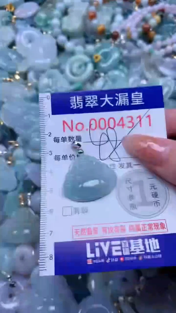 翡翠未镶嵌吊坠(不含链)4311