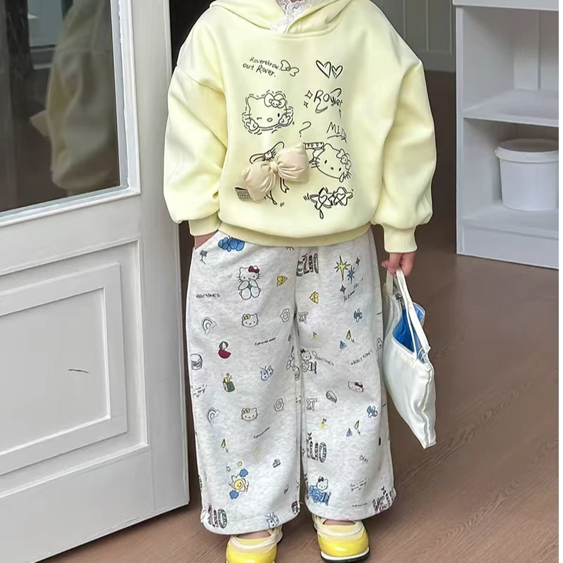 【小时候】2025新款满印KT猫卫裤61052