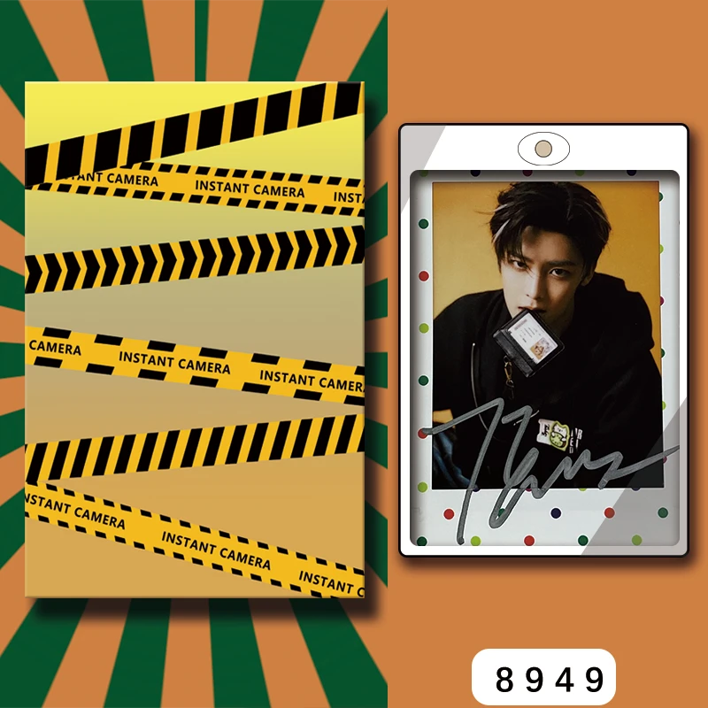 D8949【侯明昊】 正品拍立得照片 波点