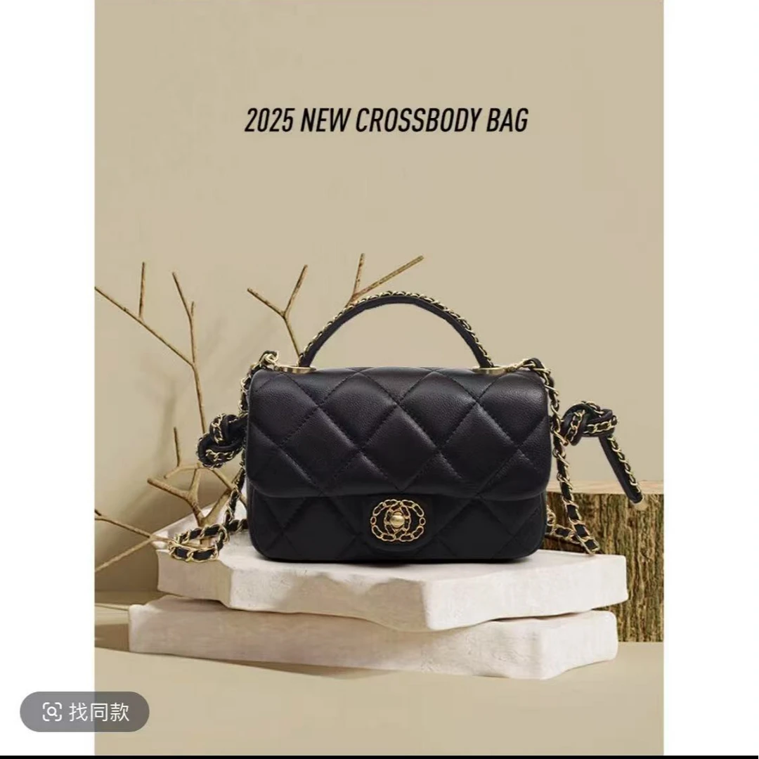 【C622】奢品包包单肩斜挎小香包网红同款时尚轻奢百搭拉链手提包
