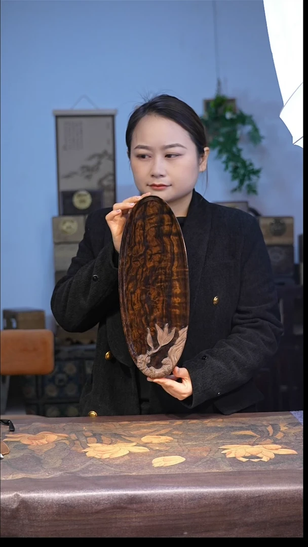 金丝楠金丝楠阴沉料 茶盘 17