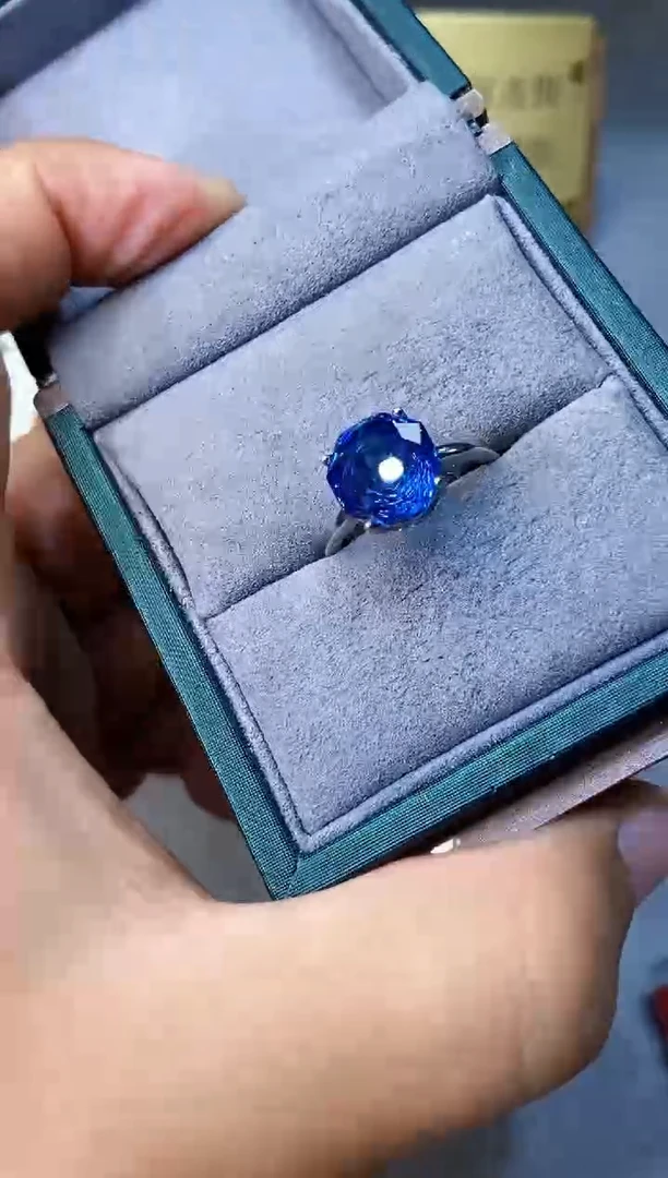 托帕石戒指银S925镶嵌.......