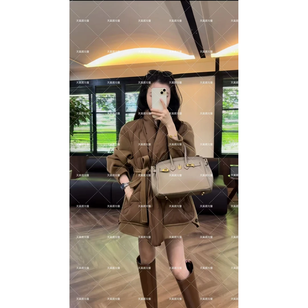 Honey Slurp【清仓】2089简约冬季羊毛羽绒外套