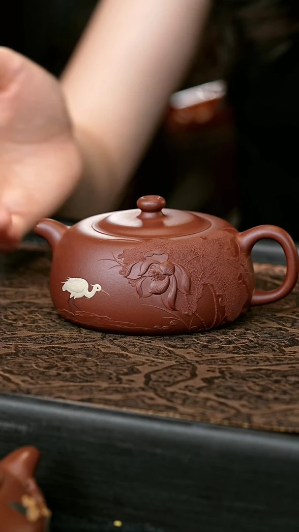 茶壶紫砂芙蕖二代·井栏壶 一物见春