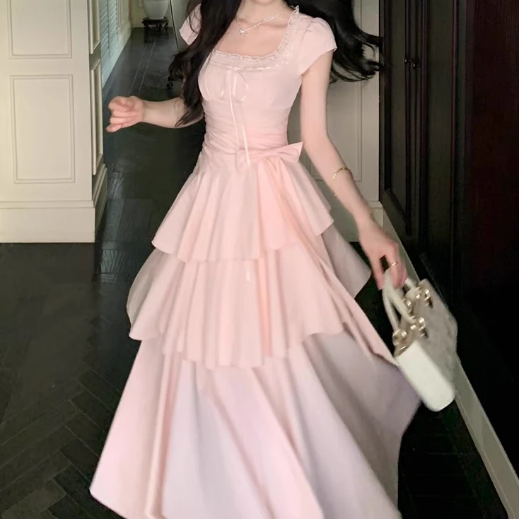 8660 云阶垂梦 茶歇法式浪漫不规则甜美公主蛋糕裙