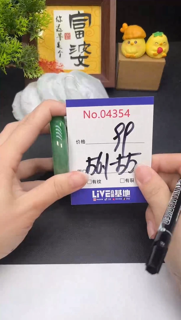 未镶嵌手镯翡翠4354