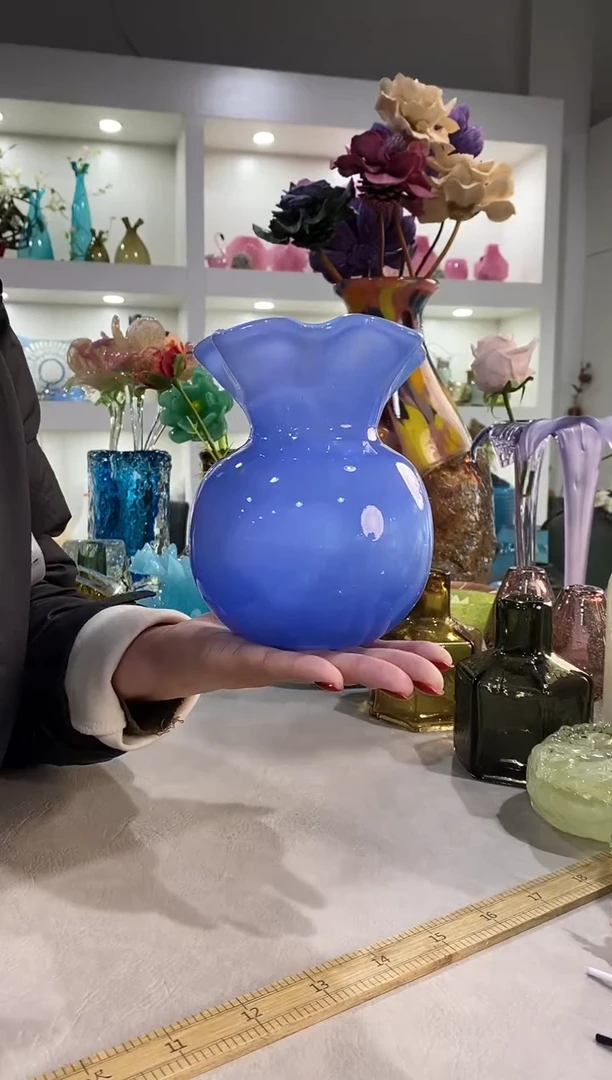 忽***。慕忆家手作琉璃花瓶