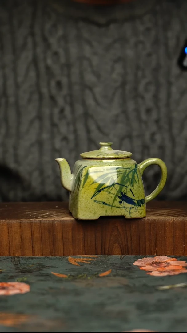 瓷片釉下彩手工手绘同款陶器