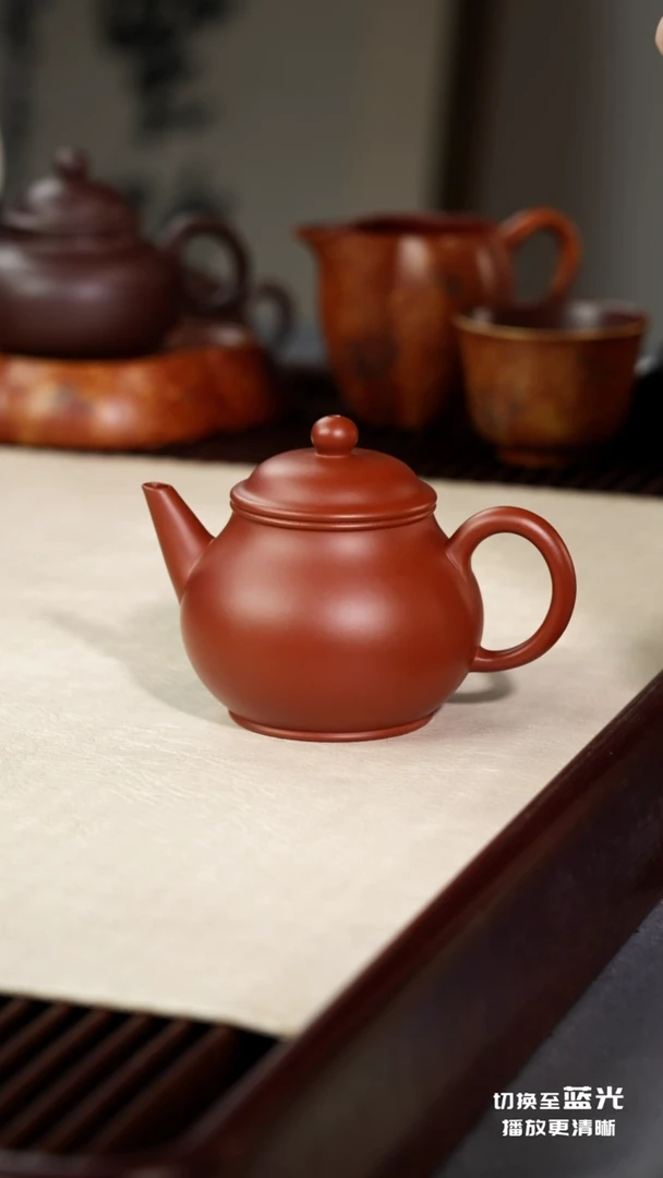 茶壶紫砂水平·礼-朱泥-175cc