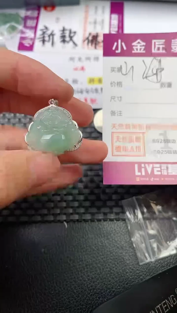 翡翠银S925镶嵌颈饰·