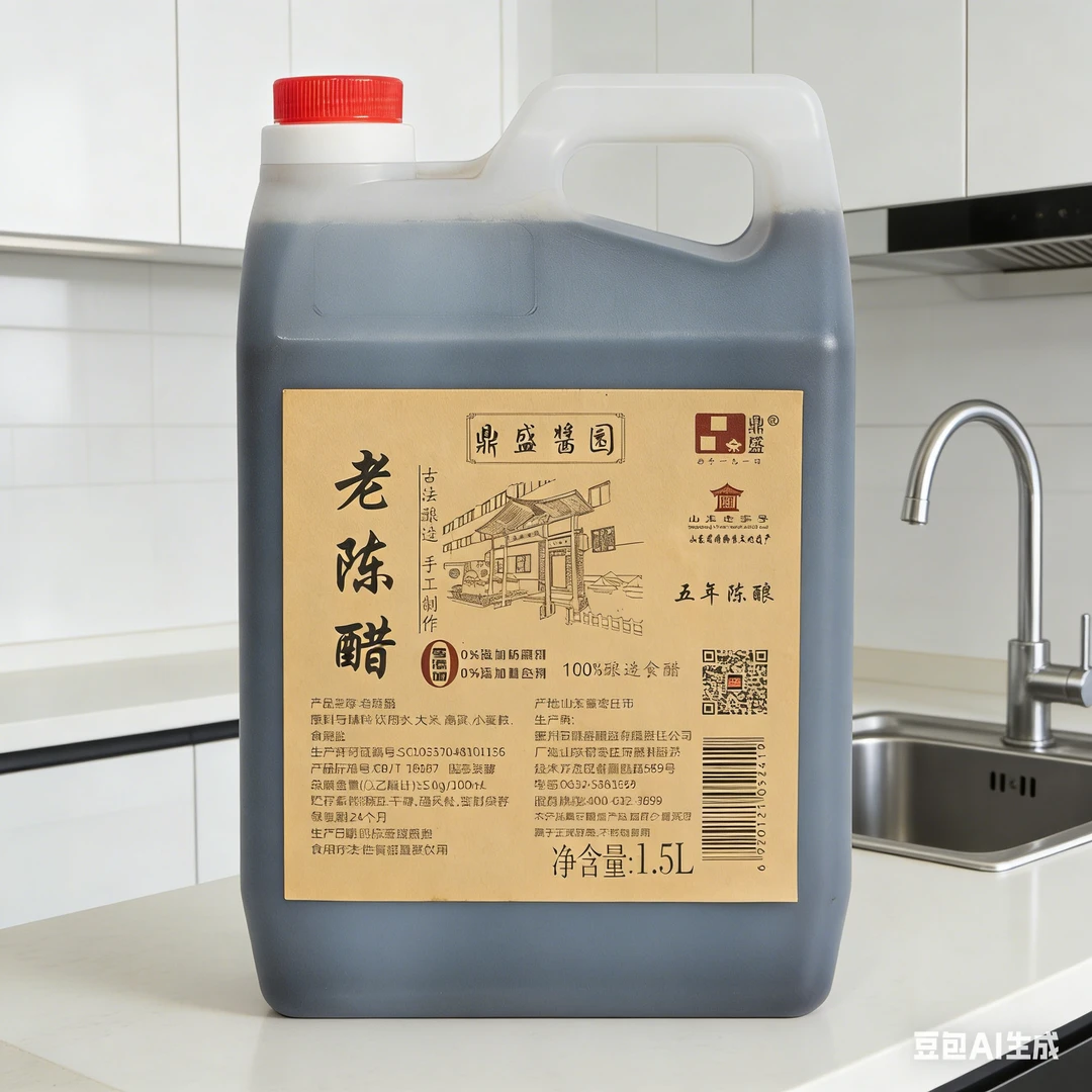 鼎盛酿造老陈醋1.5L大桶装正宗酿造家用食用凉拌炒菜蘸饺子醋