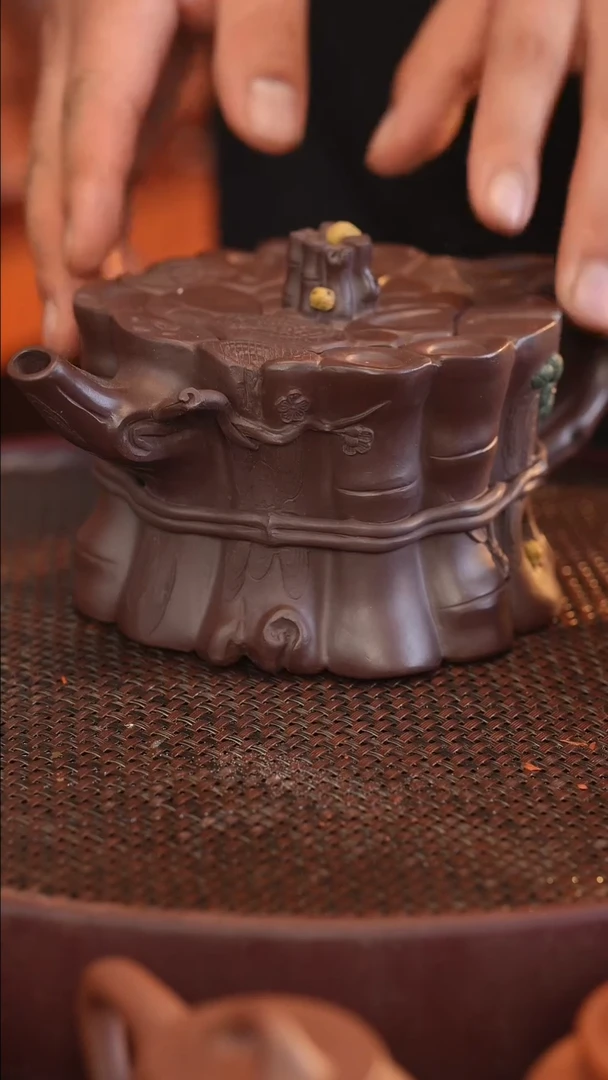 茶壶紫砂原矿手工制作600cc