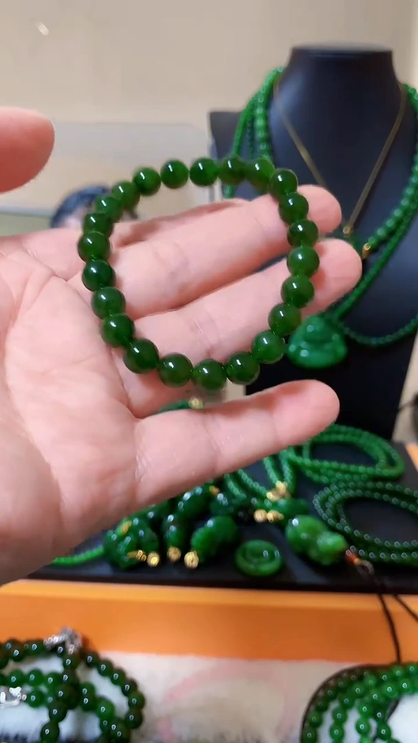 【闪购商品】和田玉（碧玉）手链未镶嵌8