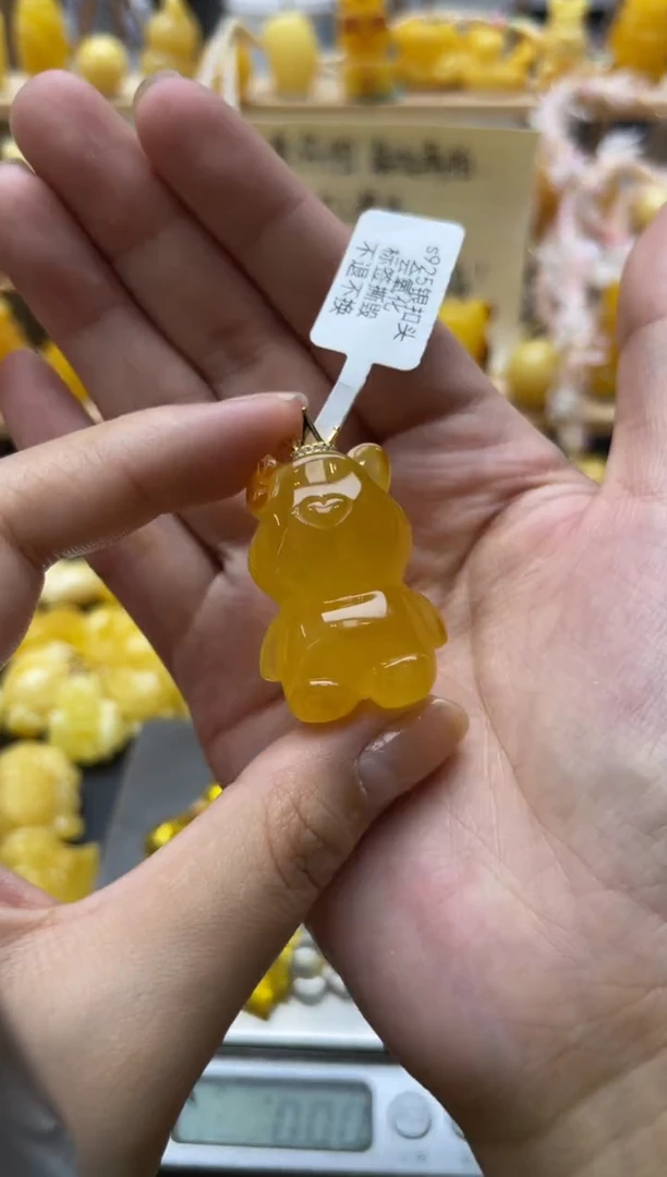 琥珀未镶嵌珠宝奇石073琥珀蜜蜡微瑕