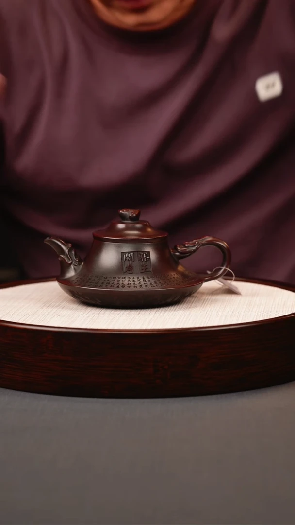 茶壶紫砂古红泥滕王阁云炉