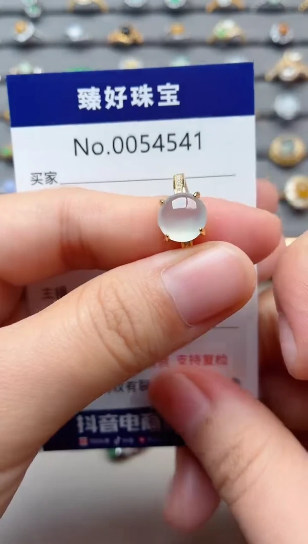 银S925镶嵌戒指翡翠1