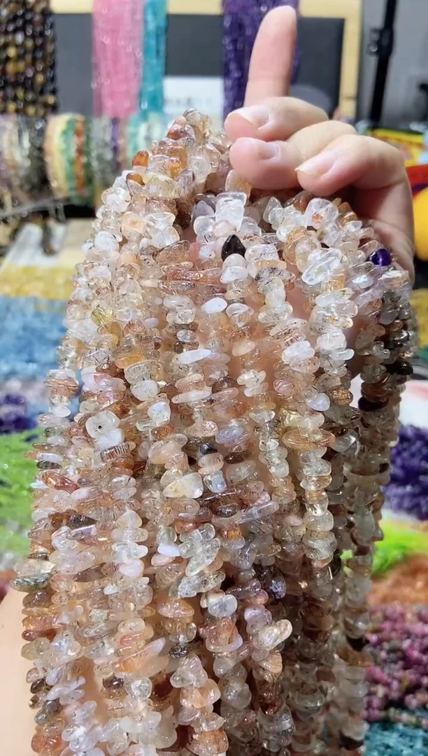未镶嵌珠宝半成品水晶黑金超七