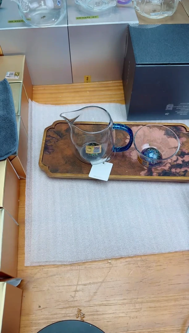 一***。禾器斑斓澄然宝蓝金+禾器斑斓菡韵青杯