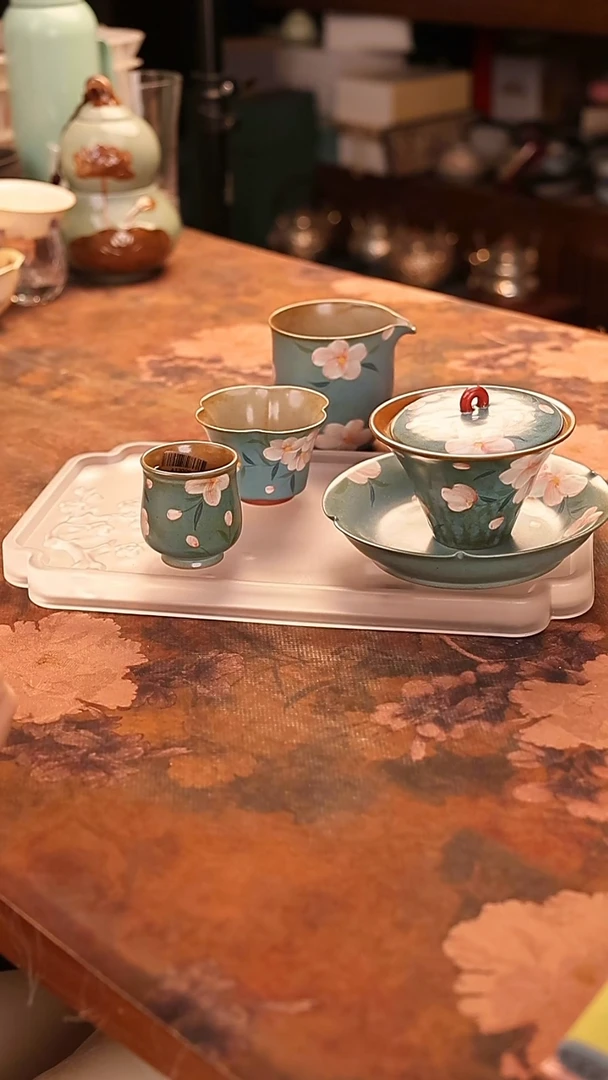 陶瓷茶具（无礼盒无茶盘）@@A12010