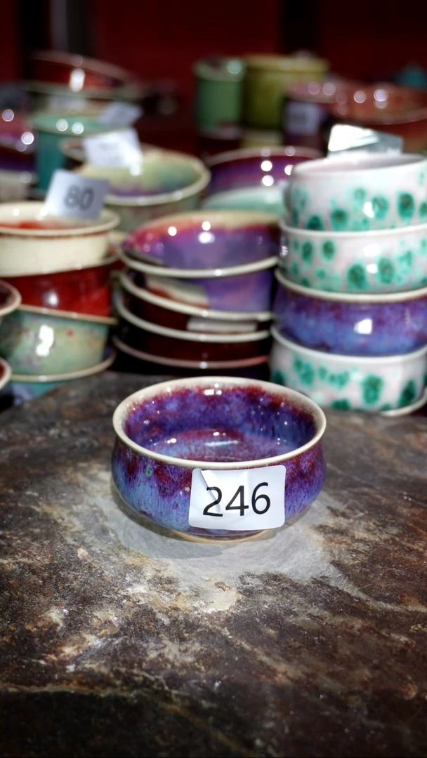 摆件精品窑变钧瓷茶器