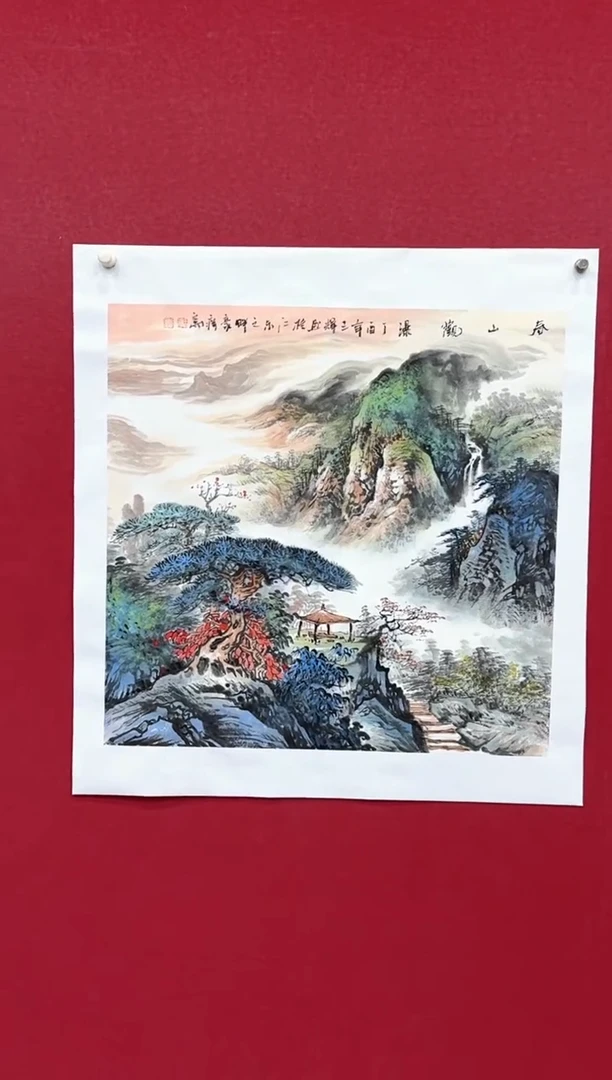 国画国画绘画山水花鸟