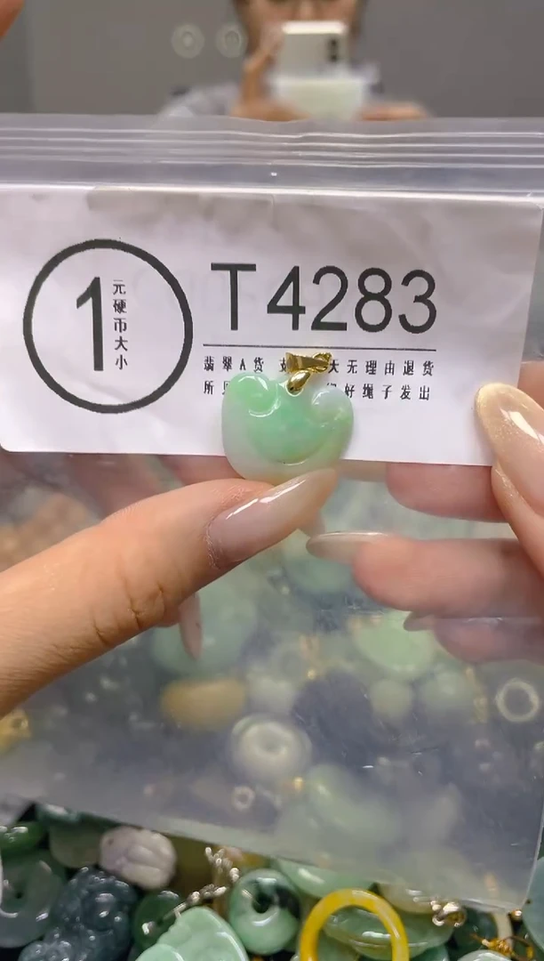 颈饰未镶嵌翡翠/ T /翡翠A货，一件也是批发价