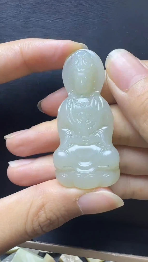 和田玉未镶嵌颈饰15