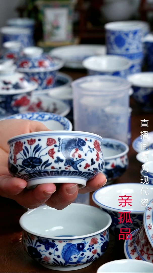 景德镇高端茶器大***叔景德镇墨奈纯手工手绘高端茶器