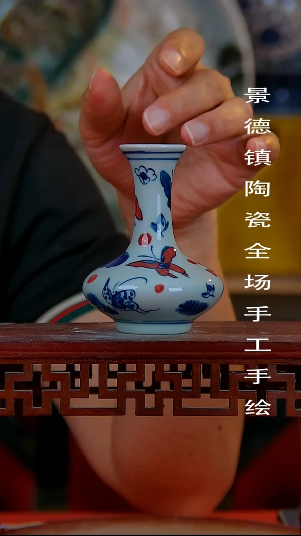 摆件手景德镇陶瓷 全场手工绘