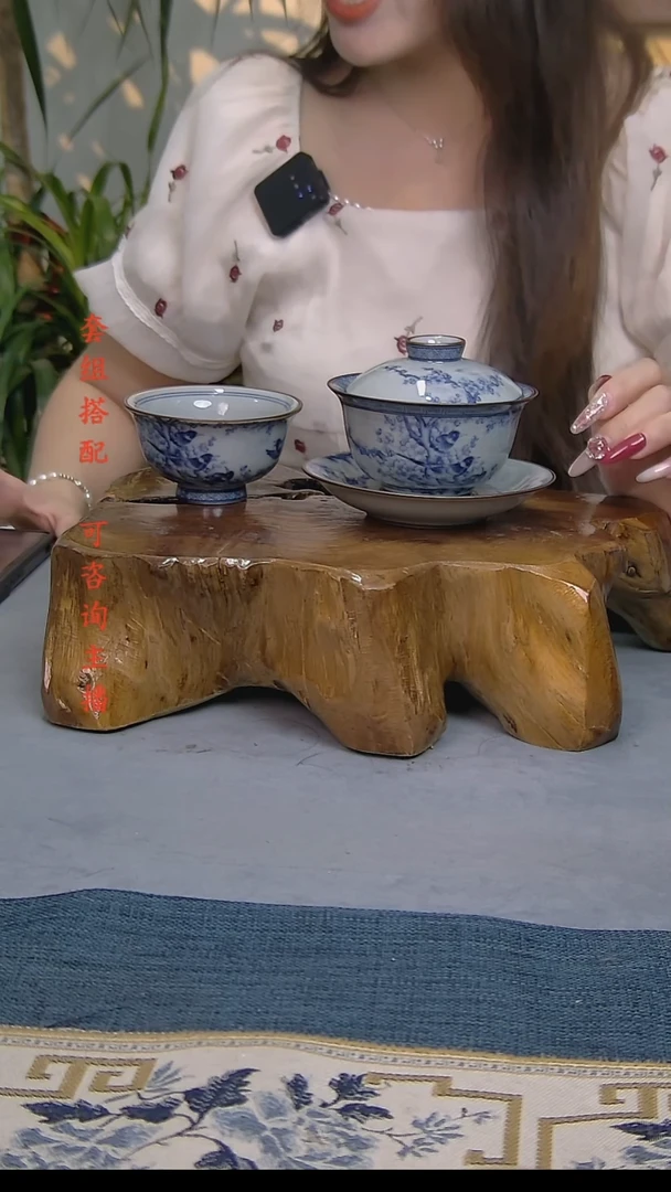 简装家用款2件套 老陶泥开片纹陶瓷茶具