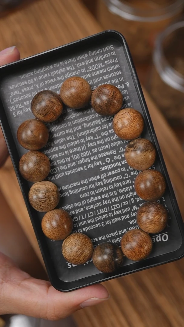 【闪购商品】沉香手串菩萨棋沉香树心金星