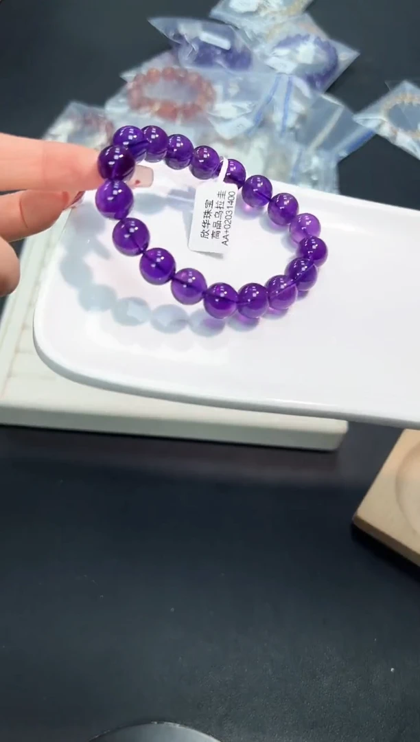 【闪购商品】水晶手串未镶嵌60G多样性发其一/1条默认微瑕