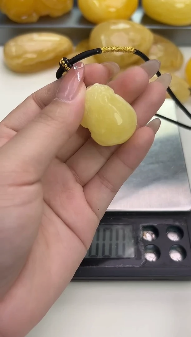 裸石琥珀未镶嵌琥珀蜜蜡吊坠