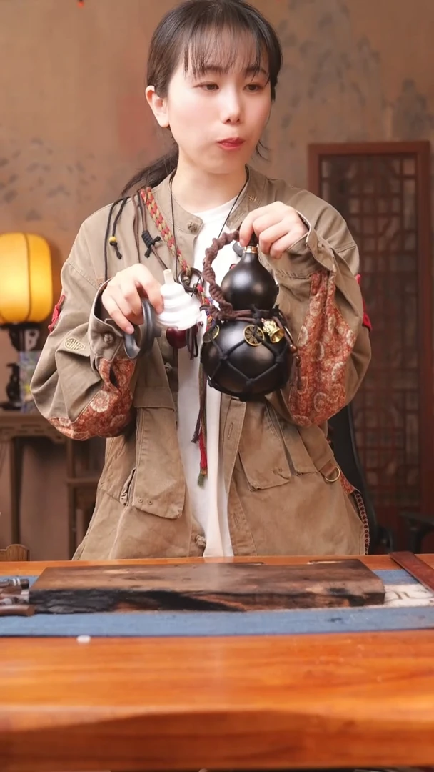 524号链接精品大漆葫芦现货现发[一物一拍]