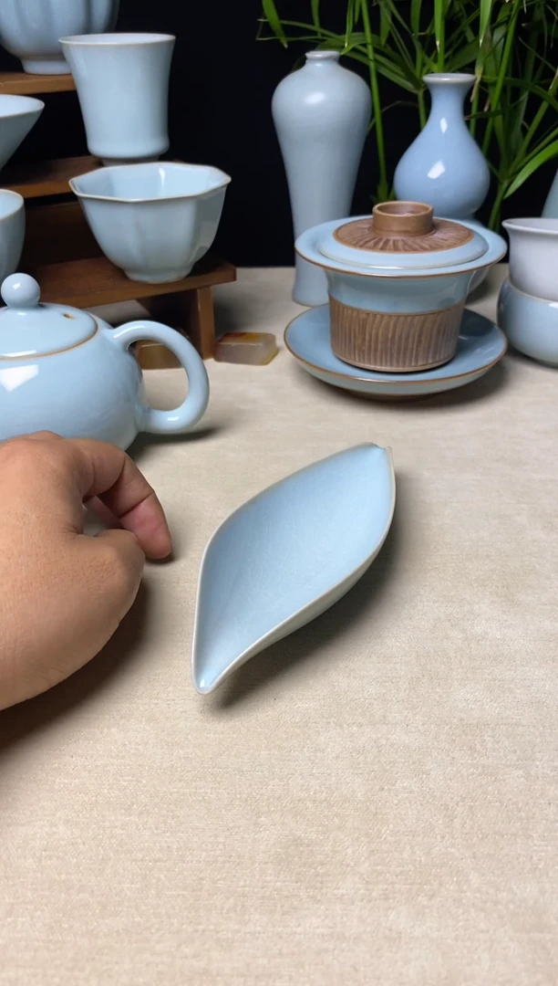 特惠福利品-全品天青釉全手工茶册