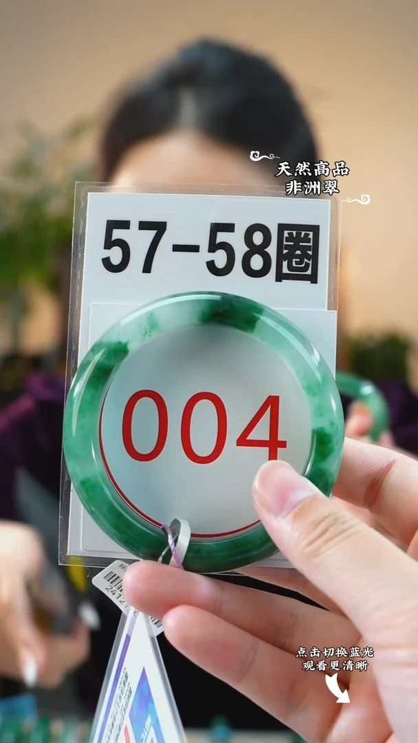 未镶嵌手镯石英质玉（非洲翠）5758