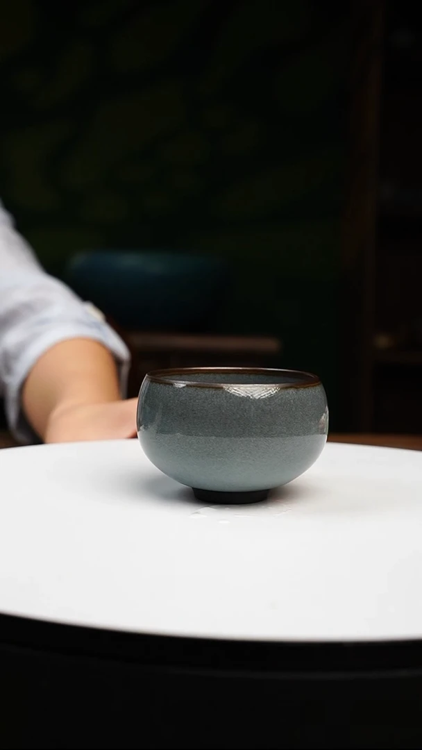 吴远中未名窑影青盏杯